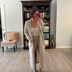 Cjla long duster/ cardigan xs